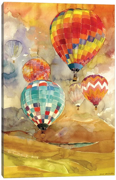 Balloons Canvas Art Print - Hot Air Balloon Art