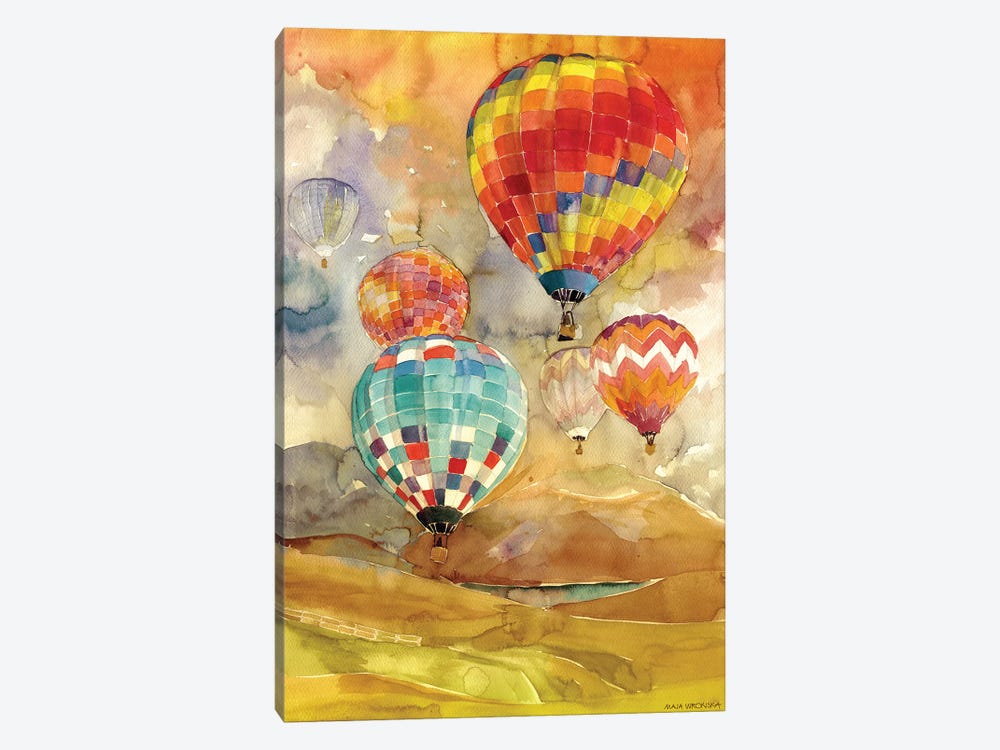 Balloons by Maja Wronska 1-piece Canvas Artwork