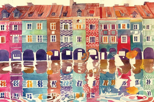 Arches: Rain In Poznań by Maja Wronska