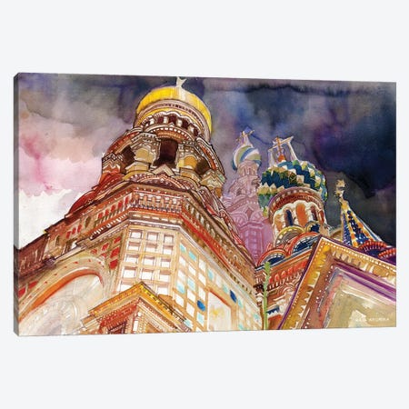 Saint Petersburg Canvas Print #MWR36} by Maja Wronska Canvas Art