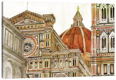 Santa Maria Del Fiore Canvas Art Print - Florence Art