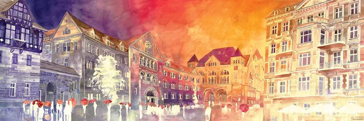 Sunset In Poznań by Maja Wronska wall art