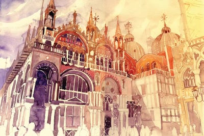 Sunset In Venice by Maja Wronska framed wall art