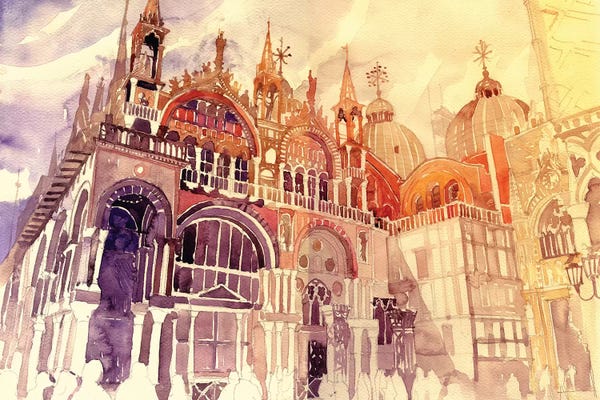Arches: Sunset In Venice by Maja Wronska