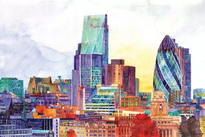 Sunshine In London by Maja Wronska framed wall art