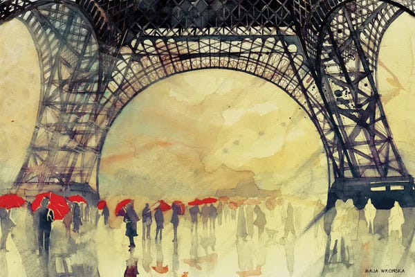 Eiffel Tower: Winter In Paris by Maja Wronska