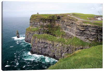 Limerick, Ireland. These Are Spectacular Views Of The Cliff's Of Moher And The Atlantic Ocean, On The West Coast Of Ireland. Canvas Art Print