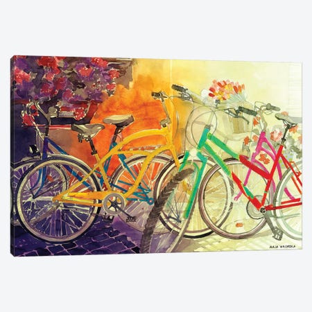 Bikes I Canvas Print #MWR4} by Maja Wronska Art Print