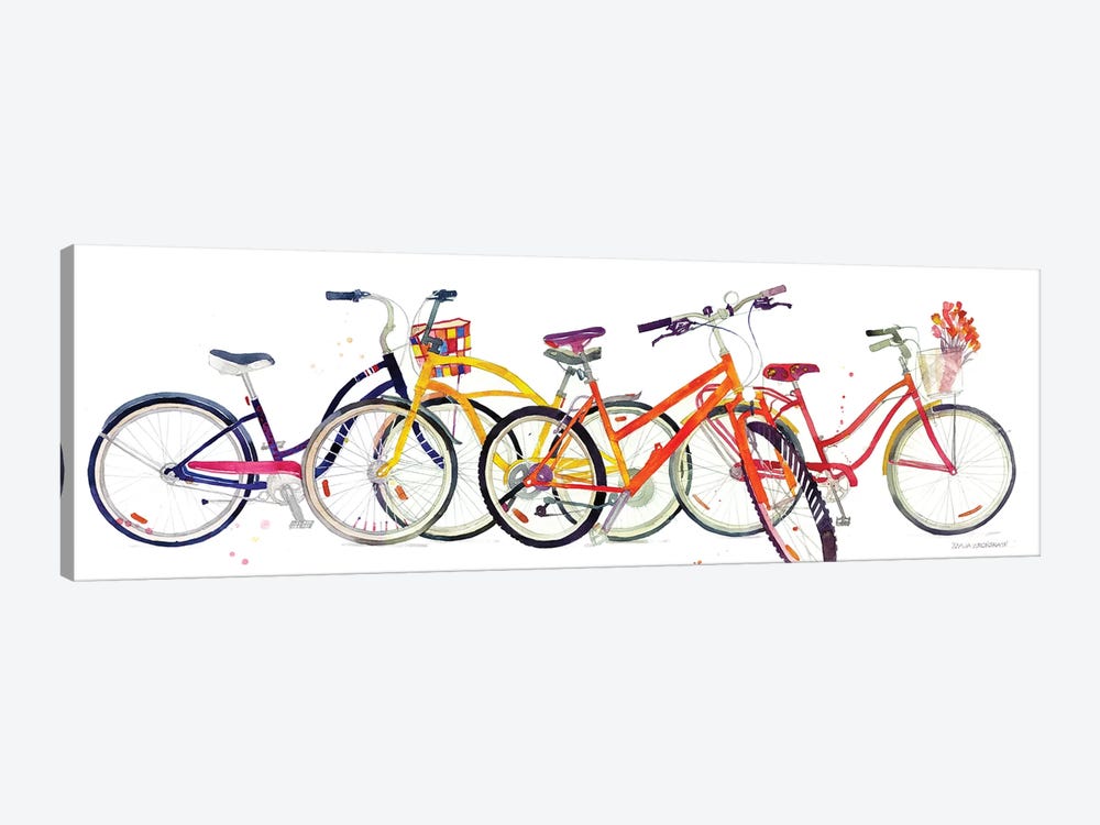 Bikes II by Maja Wronska 1-piece Art Print
