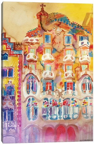 Casa Batlló Canvas Art Print - Maja Wronska