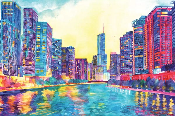 Illinois: Chicago River by Maja Wronska