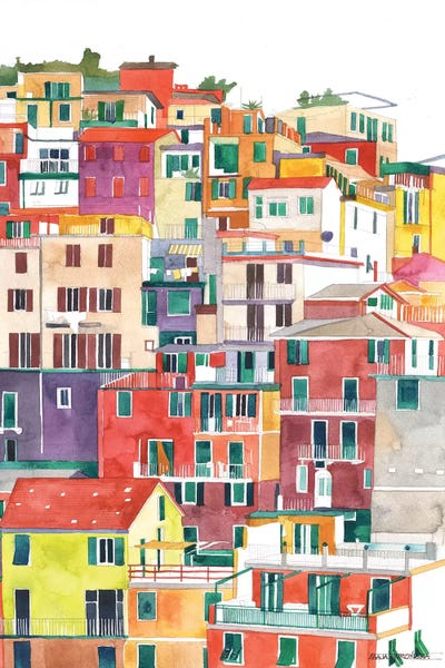 Windows: Cinque Terre I by Maja Wronska