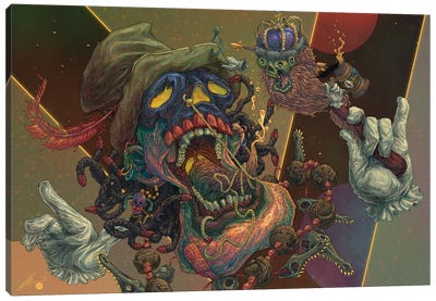 Gras Canvas Art Print - Monster Art