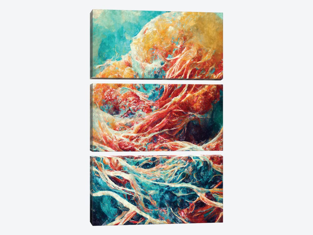 Great Ocean by Maximiliano Casal 3-piece Canvas Wall Art