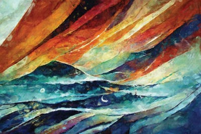 Abstract Sunset by Maximiliano Casal canvas print