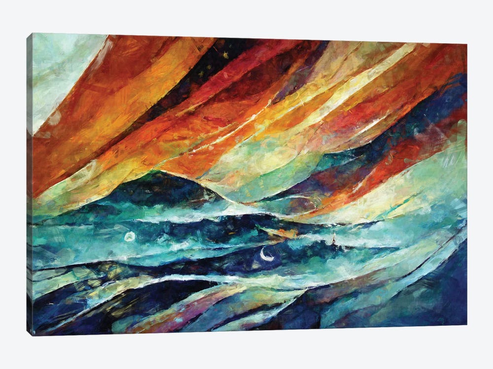 Abstract Sunset by Maximiliano Casal 1-piece Canvas Artwork