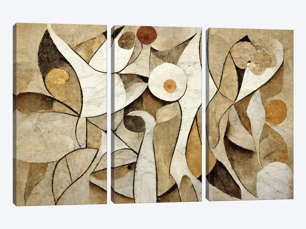 Abstraction Of The Abstract by Maximiliano Casal 3-piece Art Print