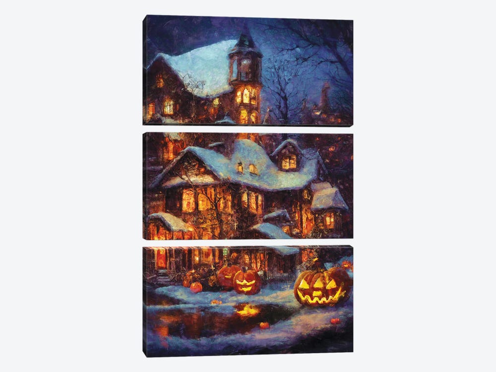 This Is Halloween by Maximiliano Casal 3-piece Canvas Art Print