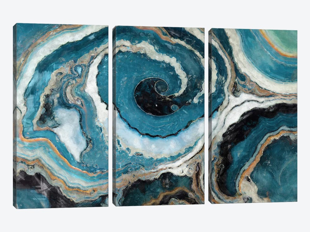 Abstract Waves by Maximiliano Casal 3-piece Canvas Artwork