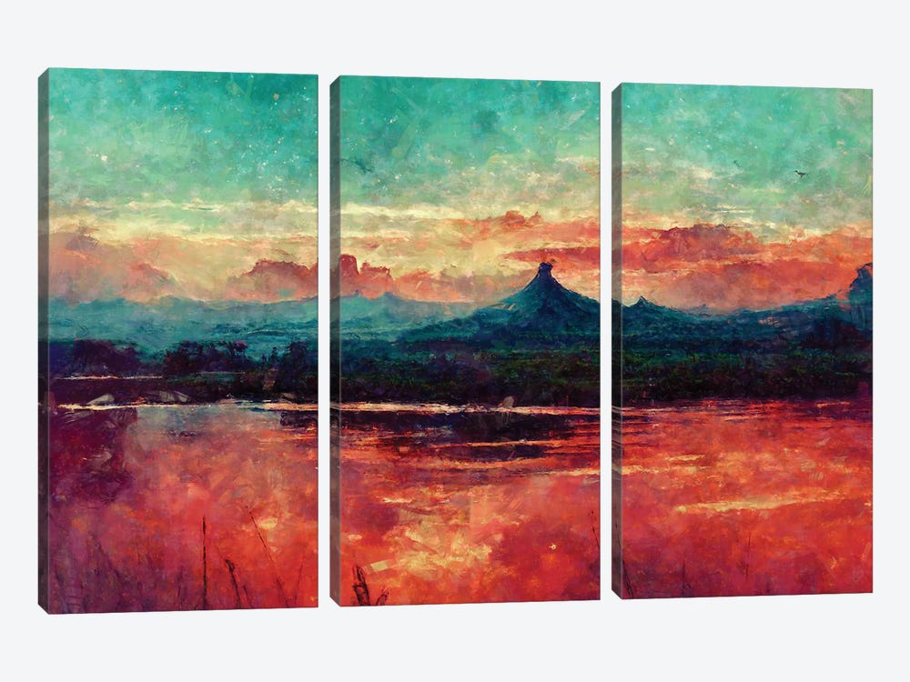 The Canyon by Maximiliano Casal 3-piece Canvas Print