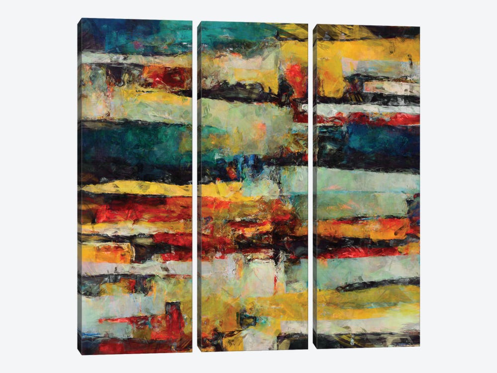 Abstract Illussions by Maximiliano Casal 3-piece Canvas Art
