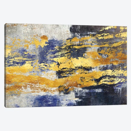 Gold And Blue Canvas Print #MXC34} by Maximiliano Casal Canvas Print