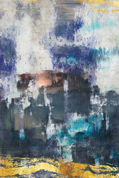 Blue & Gold: Abstract Mediterranean by Maximiliano Casal