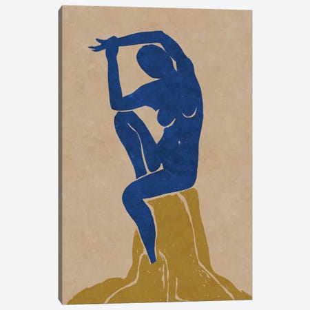 Nude Blue Woman 2 Canvas Print #MXC50} by Maximiliano Casal Canvas Wall Art