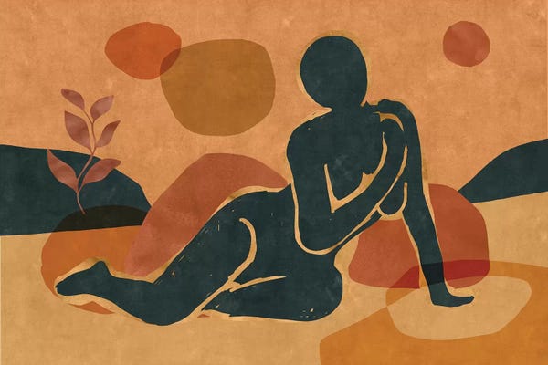 Woman Resting In The Nature II