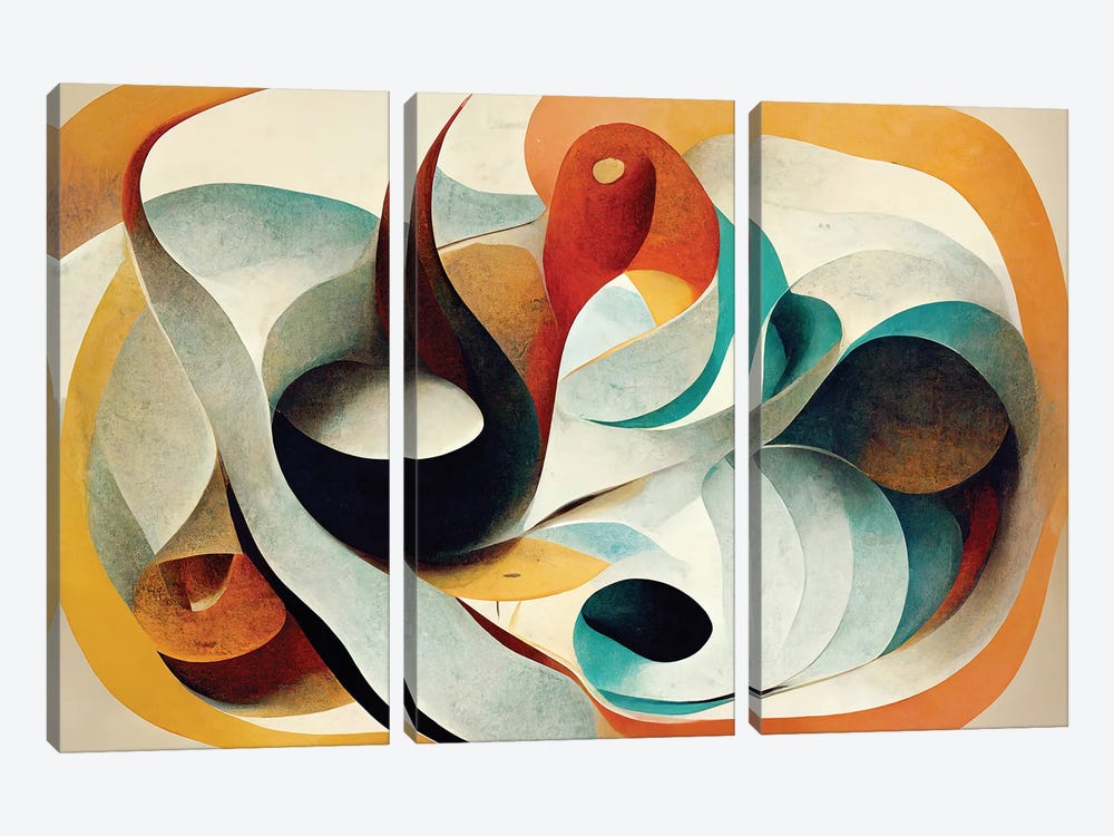 Geometry Of Nature by Maximiliano Casal 3-piece Art Print