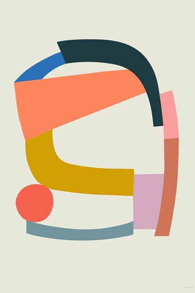 Colourful Constructs I by Maluda multi panel art