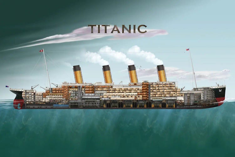 The Titanic by Max Ellis wall art