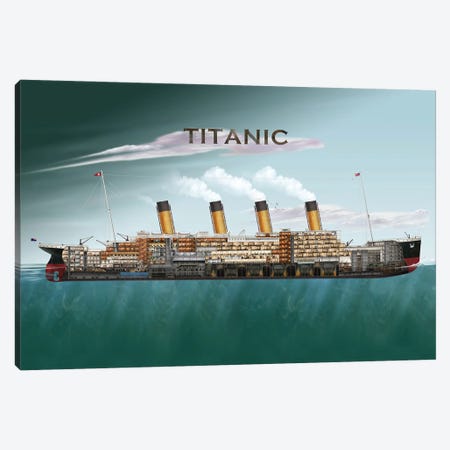 The Titanic Canvas Print #MXE96} by Max Ellis Canvas Print