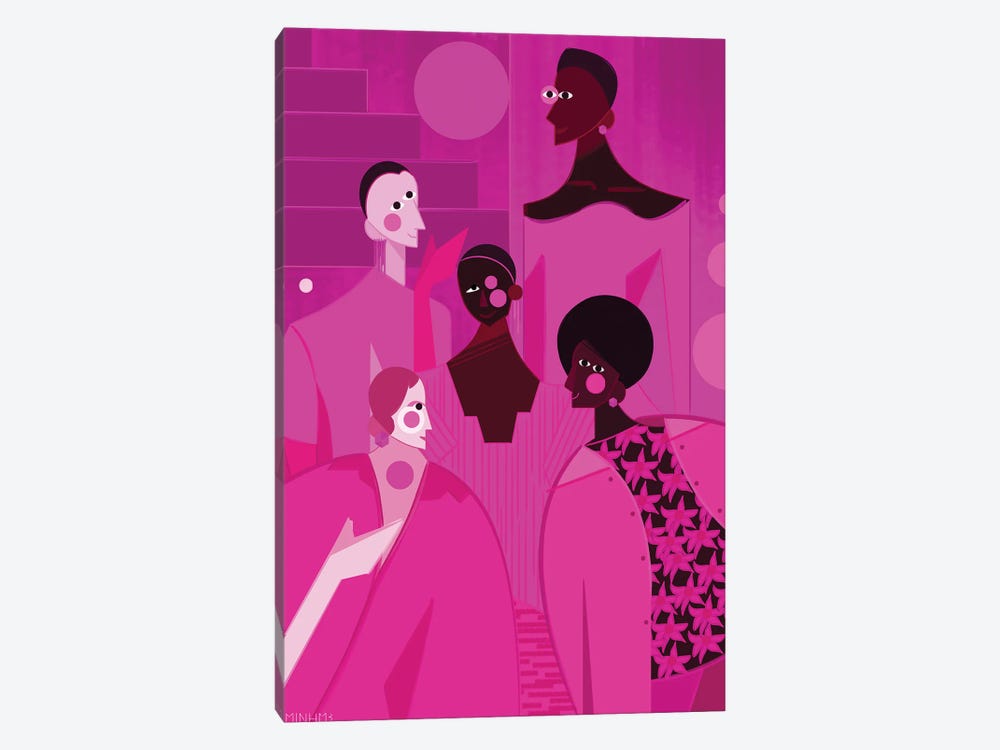 50 Shades Of Pink by Le Minh 1-piece Art Print