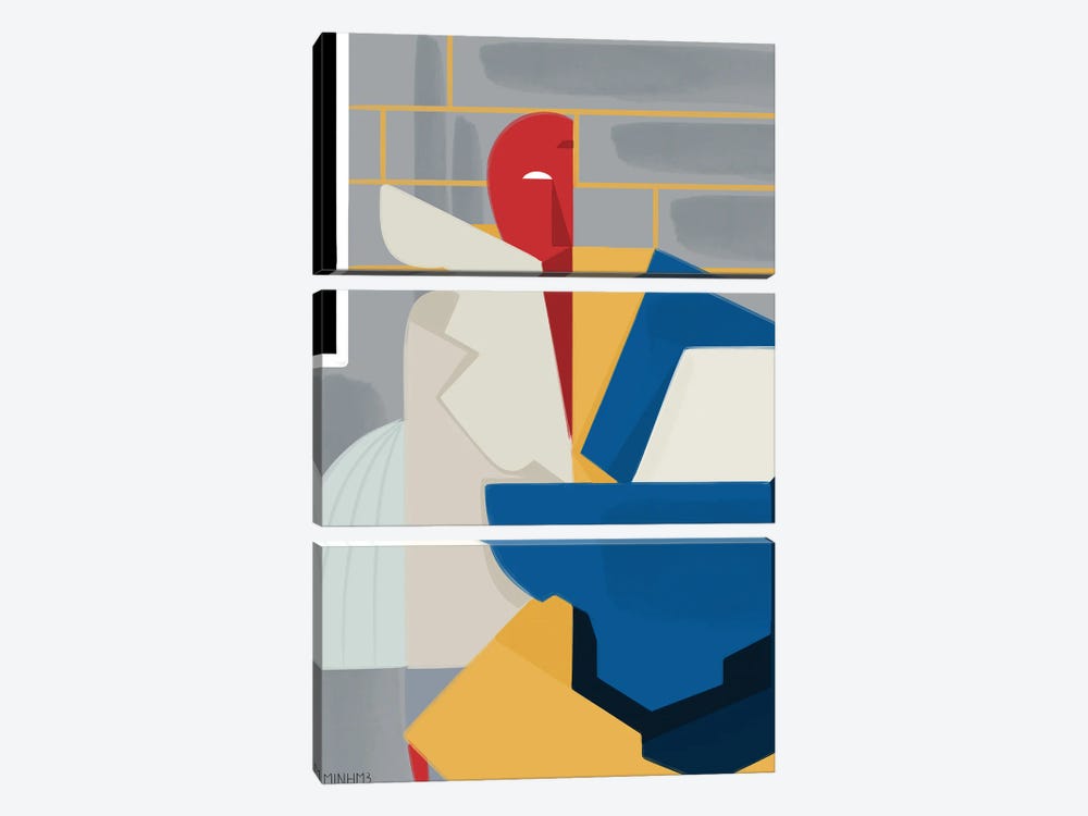 Some Geometry Outfit Thing by Le Minh 3-piece Canvas Print