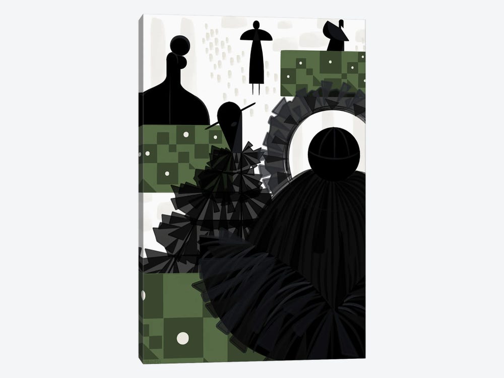 Silhouettes In The Garden by Le Minh 1-piece Canvas Artwork