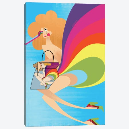 Girl And Fendi Canvas Print #MXL48} by Le Minh Canvas Wall Art