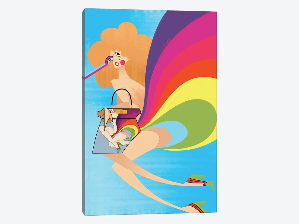 Girl And Fendi by Le Minh 1-piece Canvas Artwork