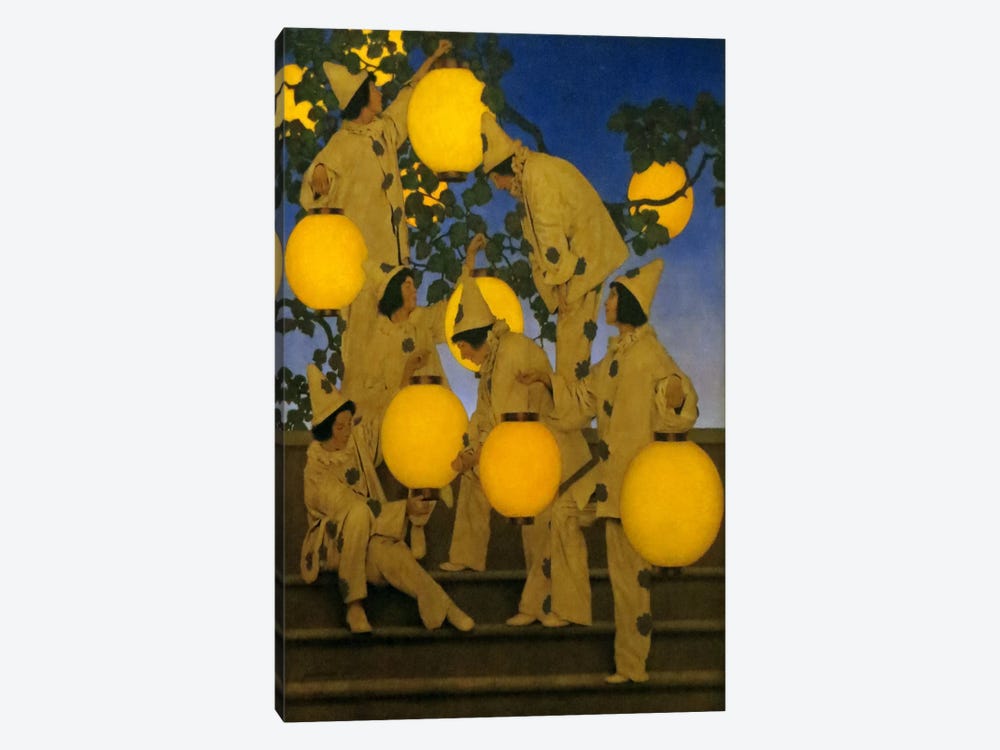 The Lantern Bearers by Maxfield Parrish 1-piece Canvas Artwork