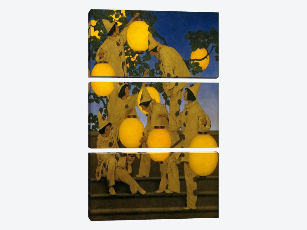 The Lantern Bearers by Maxfield Parrish 3-piece Canvas Art