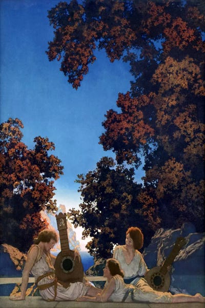 Angels: Land of Make Believe by Maxfield Parrish