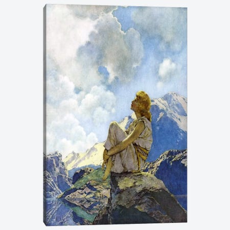 Morning Canvas Print #MXP7} by Maxfield Parrish Canvas Art