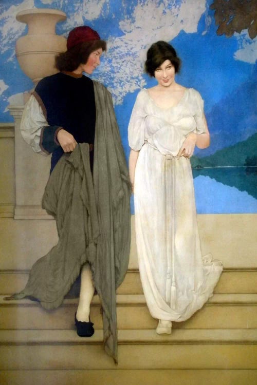 A Florentine Fete by Maxfield Parrish wall art