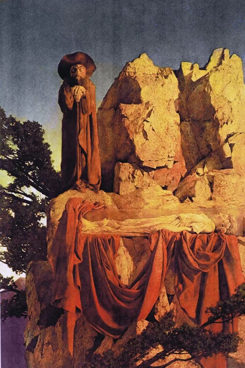 From the Story of Snow White by Maxfield Parrish wall art