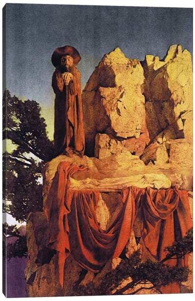 From the Story of Snow White Canvas Art Print - Maxfield Parrish