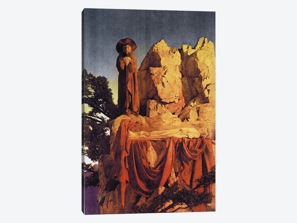 From the Story of Snow White by Maxfield Parrish 1-piece Canvas Art Print