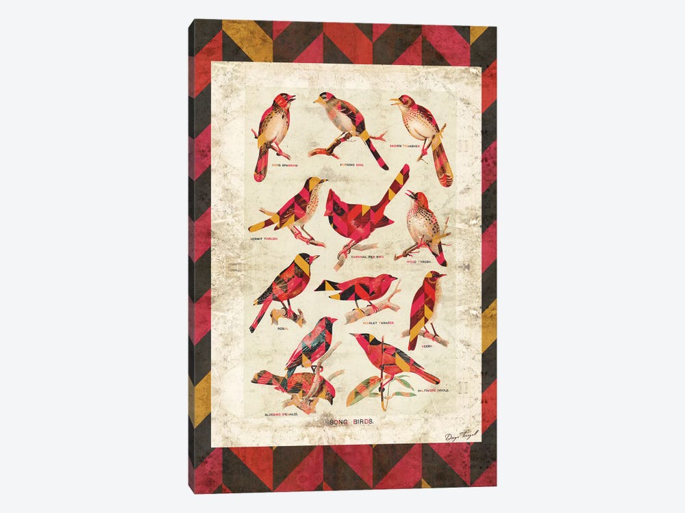 Song Birds V2 by Diego Tirigall 1-piece Canvas Print