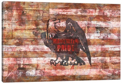 Made With Pride Canvas Art Print - Eagle Art