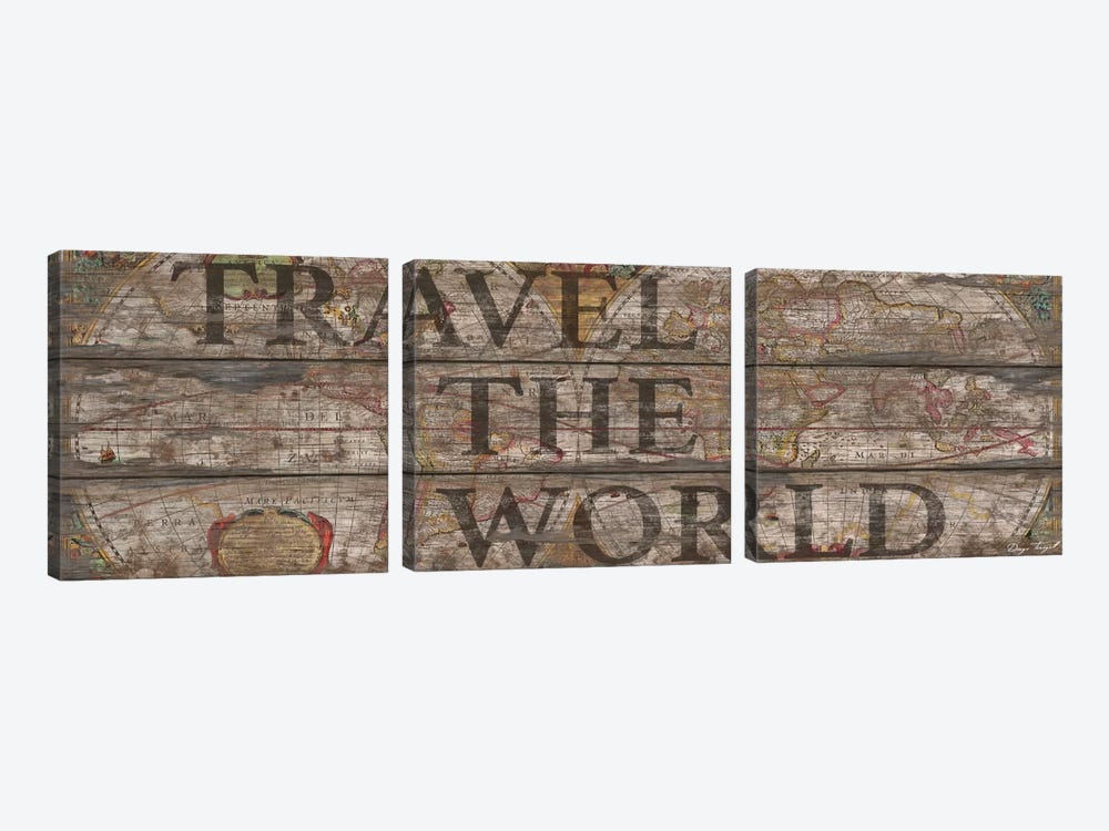 Travel The World by Diego Tirigall 3-piece Canvas Wall Art