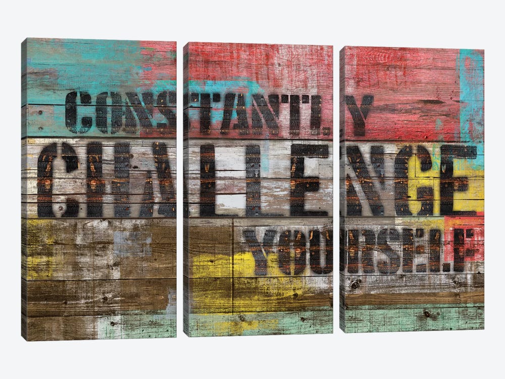 Constantly Challenge Yourself by Diego Tirigall 3-piece Canvas Artwork